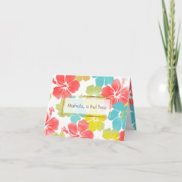 PixDezines mahalo, o hui hou/hibiscus Tack Kort
