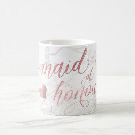 PixDezines Maid of honor/Faux Ro Guld Kaffemugg