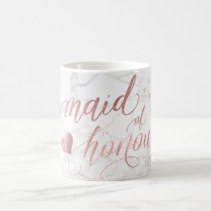 PixDezines Maid of honor/Faux Ro Guld Kaffemugg