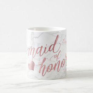 PixDezines Maid of honor/Faux Ro Guld/Roligt Kaffemugg