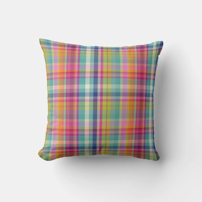 PixDezines malibu plaid Kudde (Framsida)