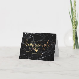 PixDezines Marble+Faux Guld/Lycklig par Tack