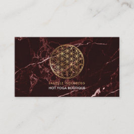 PixDezines Marble/Flower of Life/Faux Guld Visitkort