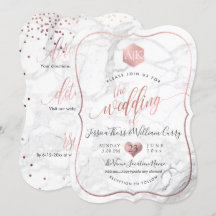 PixDezines Marble+Monogram+Faux RoseGold Honeycomb