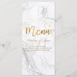 PixDezines Marble/Shine Menu/Faux Guld Meny