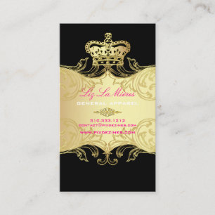 PixDezines MARIE ANTOINETTE i Guld Visitkort