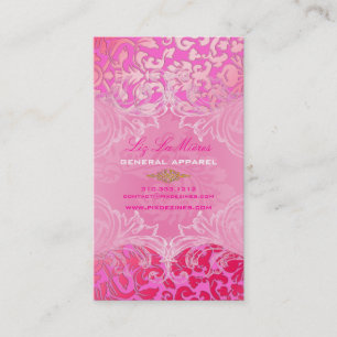 PixDezines Marie Antoinette på Pique Damask Visitkort