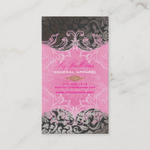PixDezines Marie Antoinette på Pique Damask Visitkort
