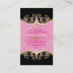 PixDezines Marie Antoinette på Pique Damask Visitkort