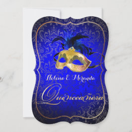 PixDezines maskerad/Blue/DIYcolor! Inbjudningar