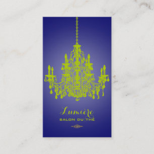 PixDezines matchar grönt chandelier/DIY-bakgrund Visitkort