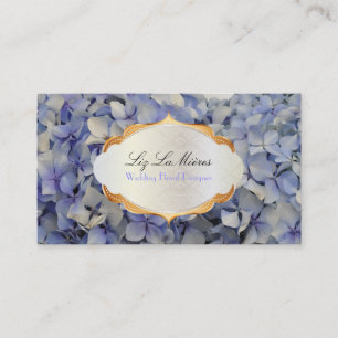 PixDezines maui Blue hydrangea Visitkort