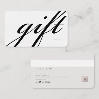 PixDezines Minimalistisk E-presentkort DIY färg Visitkort