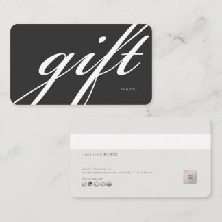 PixDezines Minimalistisk E-presentkort DIY färg Visitkort