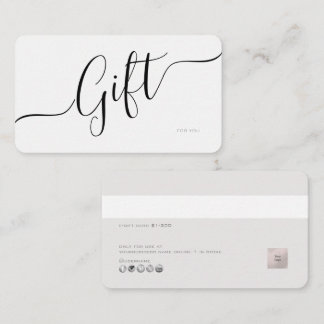 PixDezines Minimalistisk E-presentkort Visitkort
