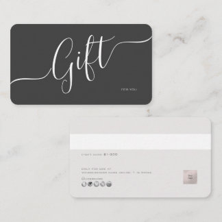 PixDezines Minimalistisk E-presentkort Visitkort