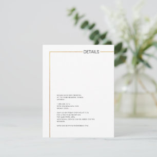 PixDezines Minimalistisk falsk guldram detaljerat Inbjudningar