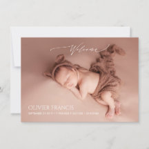 PixDezines - minimalistiskt meddelande om födelset