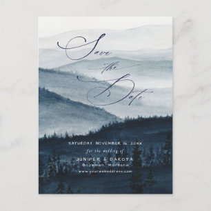 PixDezines Misty Mountain Meddelande Vykort