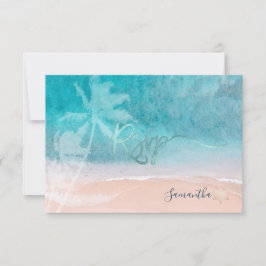 PixDezines Mitzvah OSA Beach Handflatan Träd Kort