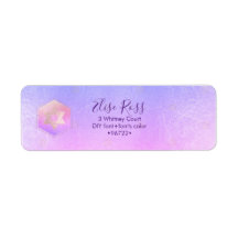 PixDezines Mitzvah Watercolor Agate Lila Label