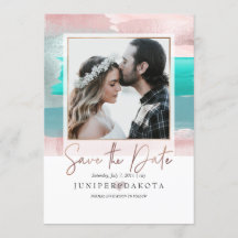 PixDezines Modern Art, Teal Aqua i Ro Guld