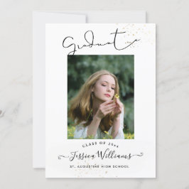 PixDezines Modern Calligraphy-skript Studenten in Inbjudningar