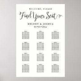 PixDezines Modern Calligraphy-teckensnitt, sätesdi Poster