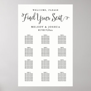 PixDezines Modern Calligraphy-teckensnitt, sätesdi Poster