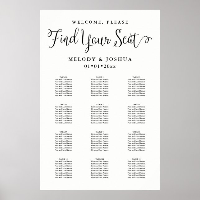 PixDezines Modern Calligraphy-teckensnitt, sätesdi Poster (Framsidan)