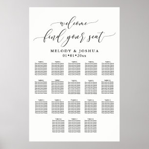 PixDezines Modern Calligraphy-teckensnitt, sätesdi Poster