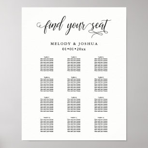 PixDezines Modern Calligraphy-teckensnitt, sätesdi Poster