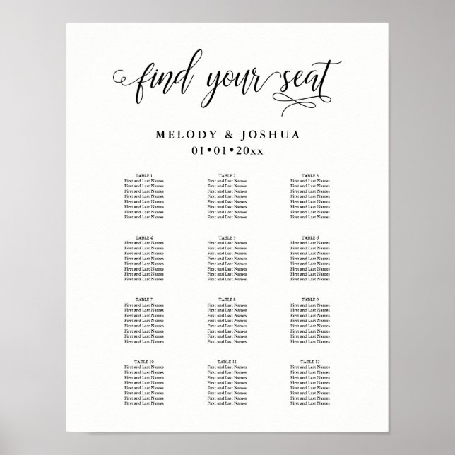 PixDezines Modern Calligraphy-teckensnitt, sätesdi Poster (Framsidan)