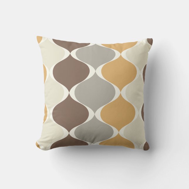 PixDezines-modet ogee DIY-bakgrund färg Kudde (Framsida)