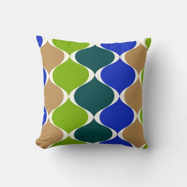 PixDezines-modet ogee DIY-bakgrund färg Kudde (Framsida)