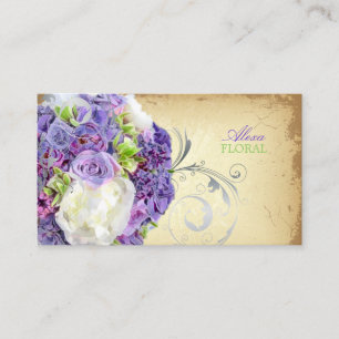 PixDezines möhippa bouquet, florists/diy färg Visitkort