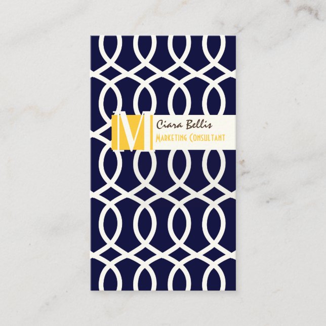 PixDezines monaco trellis/Diy färger i en snap... Visitkort (Framsida)