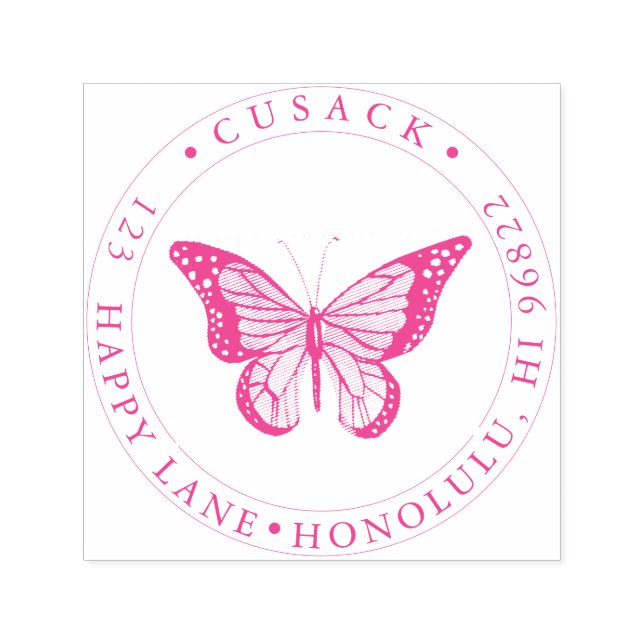 PixDezines Monarch Butterfly Självfärgande Stämpel (Design)