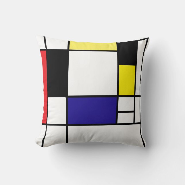 PixDezines Mondrian Arts 1/Diy-bakgrund Kudde (Framsida)
