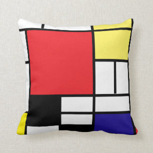 PixDezines Mondrian Arts 2/dyy bakgrund Kudde
