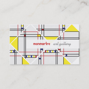 PixDezines mondrian/DIY bakgrundsfärger Visitkort