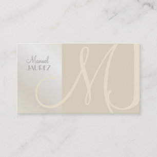 PixDezines Monogram, Chic, Elegant, tidslös Visitkort