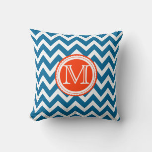 PixDezines monogram diy färg chevron mönster Kudde