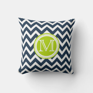PixDezines monogram diy färg chevron mönster Kudde