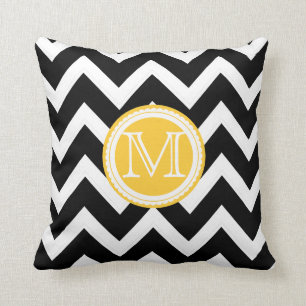 PixDezines monogram diy färg chevron mönster Kudde