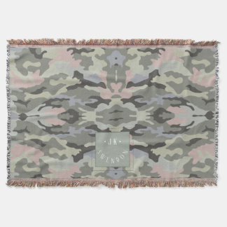 PixDezines Monogram Militär Kamouflage Filt