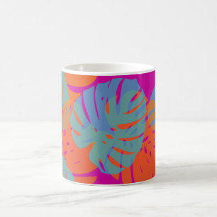 PixDezines Monstera blad/DIY bakgrundsfärg! Kaffemugg