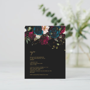 PixDezines Moody Botaniska Blommor Detaljer Kort