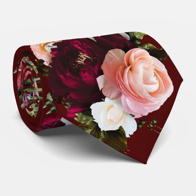 PixDezines Moody Fresh Blommor Gör-det-själv-bakgr Slips (Rullad)