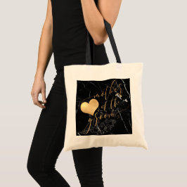 PixDezines Mor i Groom/Faux Guld calligraphy Tygkasse